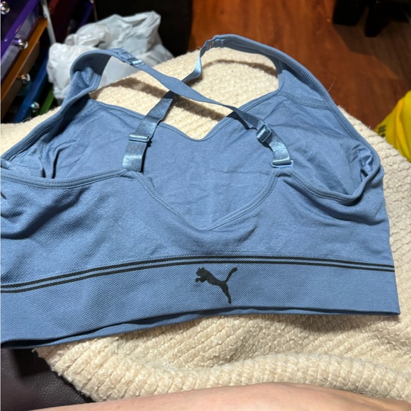 Puma Blue Wireless Full Coverage Multiway Pullover Bra Size L. New Without Tags - Picture 2 of 3